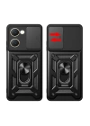 BFS  Vivo Y18 Kılıf Pars Lens Yüzüklü Silikon - Lacivert
