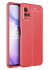 BFS  Vivo Y21S Kılıf Auto Focus Kapak - Kırmızı