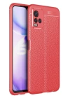 BFS  Vivo Y21S Kılıf Auto Focus Kapak - Kırmızı