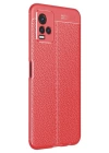 BFS  Vivo Y21S Kılıf Auto Focus Kapak - Kırmızı