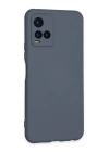 BFS  Vivo Y21S Kılıf Nano içi Kadife Silikon - Gri