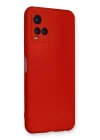 BFS  Vivo Y21S Kılıf Nano içi Kadife Silikon - Kırmızı