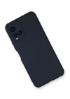 BFS  Vivo Y21S Kılıf Nano içi Kadife Silikon - Lacivert
