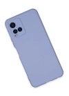 BFS  Vivo Y21S Kılıf Nano içi Kadife Silikon - Lila