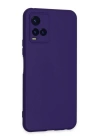 BFS  Vivo Y21S Kılıf Nano içi Kadife Silikon - Mor
