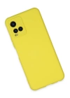 BFS  Vivo Y21S Kılıf Nano içi Kadife Silikon - Sarı