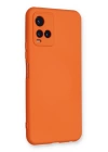BFS  Vivo Y21S Kılıf Nano içi Kadife Silikon - Turuncu