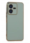 BFS Vivo Y22 2022 Kılıf Volet Silikon - Açık Yeşil