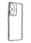 BFS Vivo Y27 Kılıf Lensli Silikon - Gümüş