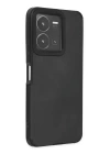 BFS  Vivo Y35 Kılıf Loop Deri Silikon - Siyah