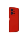 BFS  Vivo Y35 Kılıf Nano içi Kadife Silikon - Kırmızı