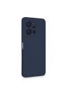 BFS  Vivo Y35 Kılıf Nano içi Kadife Silikon - Lacivert
