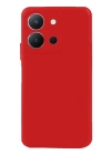 BFS  Vivo Y36 Kılıf Nano içi Kadife Silikon - Kırmızı