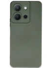 BFS  Vivo Y36 Kılıf Nano içi Kadife Silikon - Koyu Yeşil