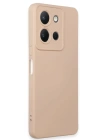 BFS  Vivo Y36 Kılıf Nano içi Kadife Silikon - Pudra