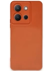 BFS  Vivo Y36 Kılıf Nano içi Kadife Silikon - Turuncu