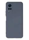 BFS  Vivo Y53S Kılıf Nano içi Kadife Silikon - Gri