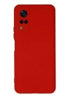 BFS  Vivo Y53S Kılıf Nano içi Kadife Silikon - Kırmızı
