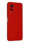 BFS  Vivo Y53S Kılıf Nano içi Kadife Silikon - Kırmızı