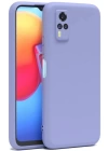 BFS  Vivo Y53S Kılıf Nano içi Kadife Silikon - Lila