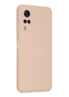 BFS  Vivo Y53S Kılıf Nano içi Kadife Silikon - Pudra