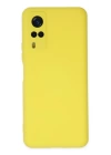 BFS  Vivo Y53S Kılıf Nano içi Kadife Silikon - Sarı