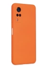 BFS  Vivo Y53S Kılıf Nano içi Kadife Silikon - Turuncu