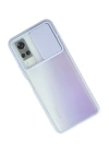 BFS  Vivo Y53S Kılıf Palm Buzlu Kamera Sürgülü Silikon - Lila
