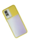 BFS  Vivo Y53S Kılıf Palm Buzlu Kamera Sürgülü Silikon - Sarı