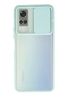 BFS  Vivo Y53S Kılıf Palm Buzlu Kamera Sürgülü Silikon - Turkuaz