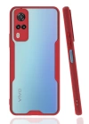 BFS  Vivo Y53S Kılıf Platin Silikon - Kırmızı
