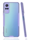 BFS  Vivo Y53S Kılıf Platin Silikon - Lila
