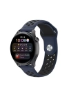 BFS  Watch 20mm Spor Delikli Kordon - Lacivert-Siyah