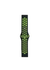 BFS  Watch 20mm Spor Delikli Kordon - Siyah-Yeşil