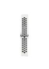 BFS  Watch 22mm Spor Delikli Kordon - Beyaz-Siyah
