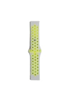 BFS  Watch 22mm Spor Delikli Kordon - Gri-Yeşil