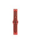 BFS  Watch 22mm Spor Delikli Kordon - Kırmızı-Siyah