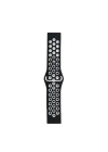 BFS  Watch 22mm Spor Delikli Kordon - Siyah-Beyaz