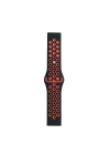 BFS  Watch 22mm Spor Delikli Kordon - Siyah-Kırmızı