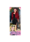 BFS   WG-115521  Ceketli Çizmeli Renkli Saçlı Bebek 29 cm -Vardem Oyuncak