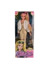 BFS   WG-115521  Ceketli Çizmeli Renkli Saçlı Bebek 29 cm -Vardem Oyuncak