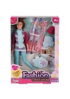 BFS  WG-66730-66731 Aksesuarlı Kayakçı Bebek 29 cm -Vardem Oyuncak