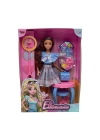 BFS  WG66956 -Vardem Kutulu Güzellik Masalı Çantalı Bebek Set 11,5 inç