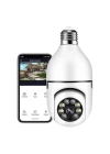 BFS  WiFi 360 Panoramik Ampul Kamera Gece Görüş Ses Akıllı Hareket Algılayıcı