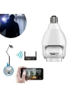 BFS  WiFi 360 Panoramik Ampul Kamera Gece Görüş Ses Akıllı Hareket Algılayıcı