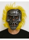 BFS Wild Skull - Metal Kafatası Sarı Saçlı İskelet Maske