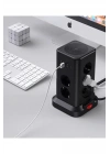 BFS Wp711 Akım Korumalı Priz Kablosuz Şarj İstasyonu 11x Soket 3x Usb 1xtype-c Kablolu Grup Priz