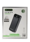 BFS X04 20.000 mAh Powerbank - Siyah