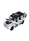 BFS  XHD-B2433 -Vardem  Çek Bırak Işıklı ve Sesli G Polis Metal Jeep 1:24