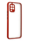 BFS  Xiaomi Mi 10 Lite Kılıf Montreal Silikon Kapak - Kırmızı